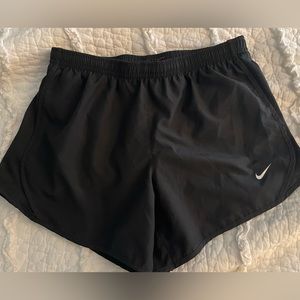 Girl’s Black Nike Temp Dri-FIT running shorts
